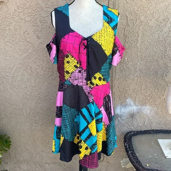 Disney | Dresses | Disney Nightmare Before Christmas Sally Dress Halloween  Sz Xl Jr | Poshmark